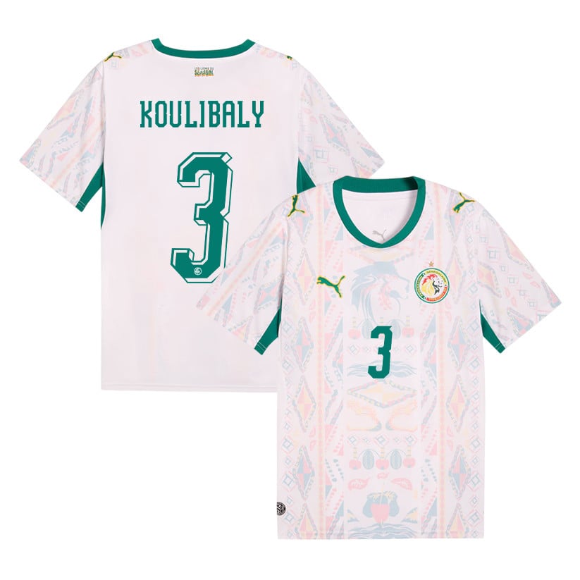 Kalidou Koulibaly 3 Senegal National Team 2026 Home Jersey - Men, White