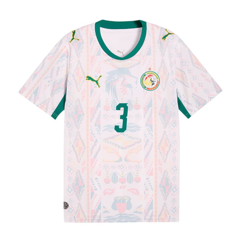 Kalidou Koulibaly 3 Senegal National Team 2026 Home Jersey - Men, White