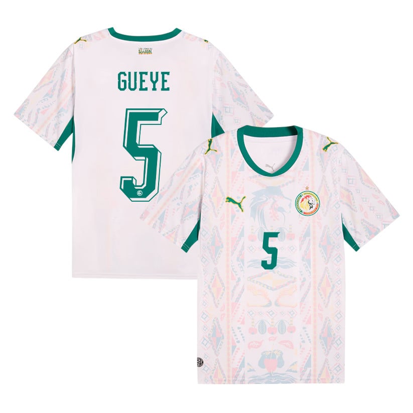 Idrissa Gueye 5 Senegal National Team 2026 Home Jersey - Men, White