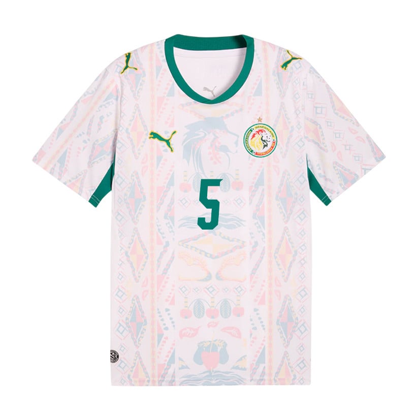 Idrissa Gueye 5 Senegal National Team 2026 Home Jersey - Men, White
