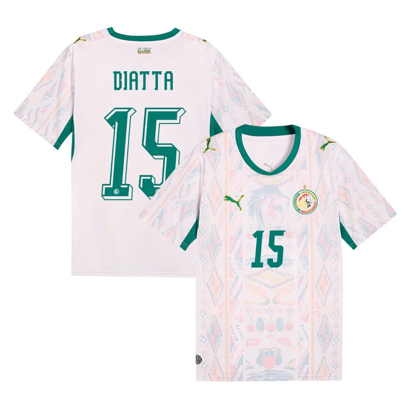 Krépin Diatta 15 Senegal National Team 2026 Home Jersey - Men, White