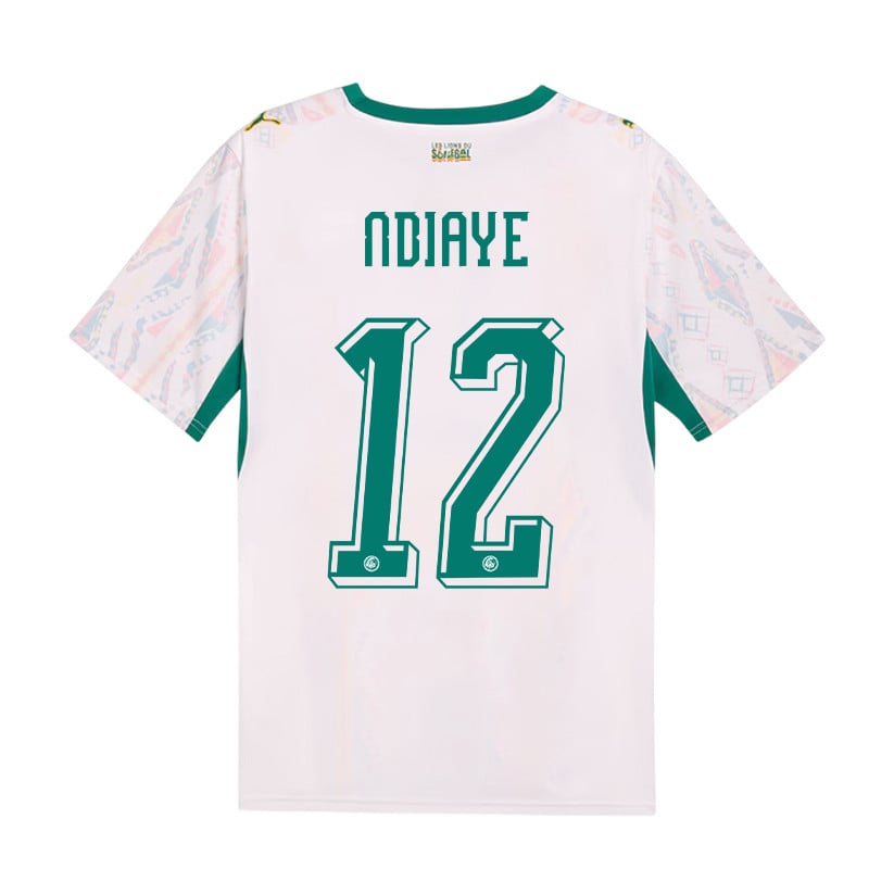 Cherif Ndiaye 12 Senegal National Team 2026 Home Jersey - Men, White