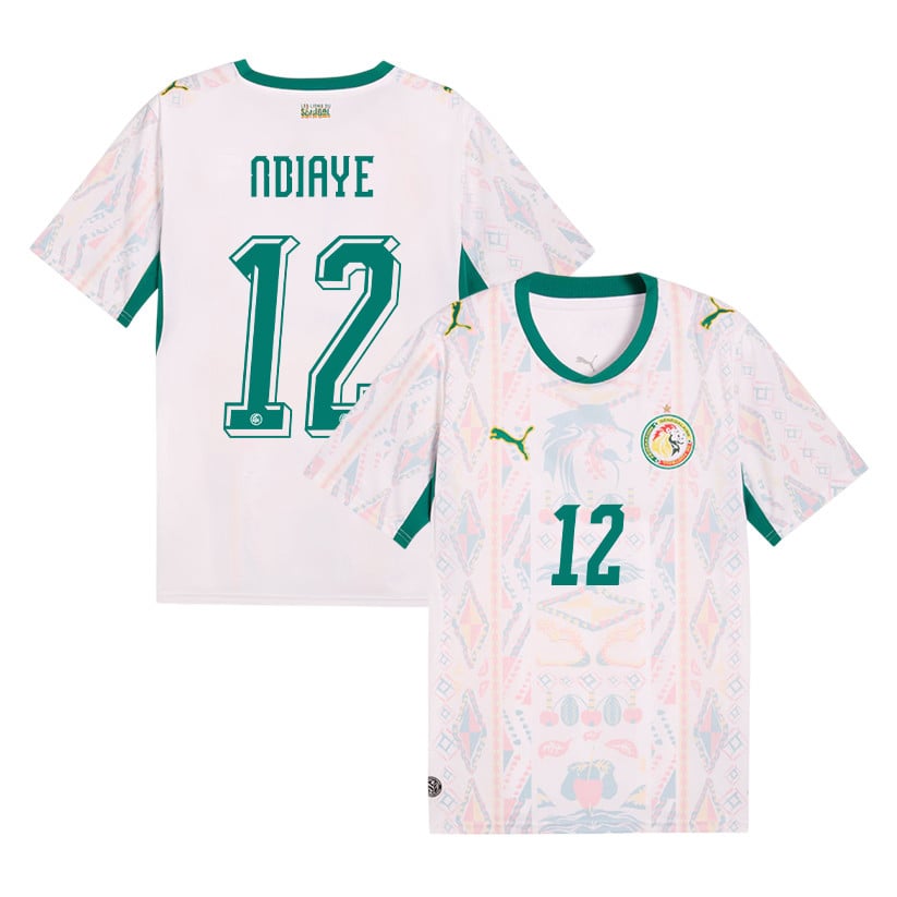 Cherif Ndiaye 12 Senegal National Team 2026 Home Jersey - Men, White
