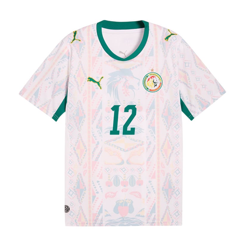 Cherif Ndiaye 12 Senegal National Team 2026 Home Jersey - Men, White