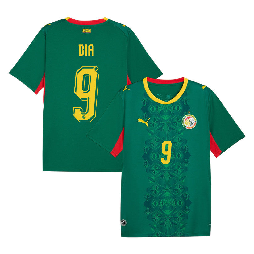 Boulaye Dia 9 Senegal National Team 2026 Away Jersey - Green, Men