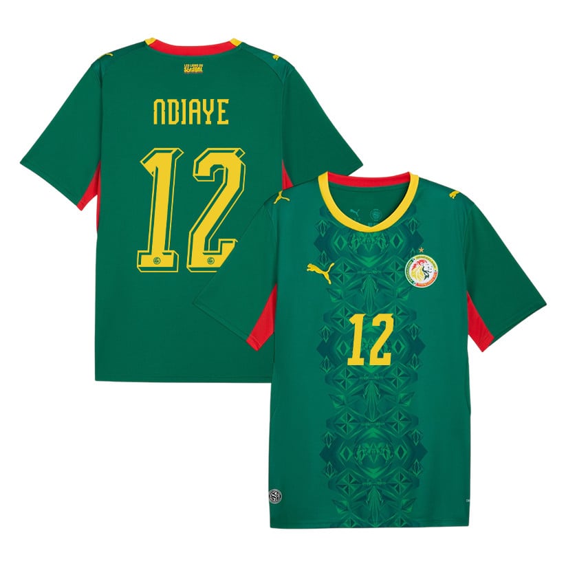 Cherif Ndiaye 12 Senegal National Team 2026 Away Jersey - Green, Men