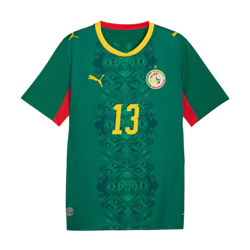 Iliman Ndiaye 13 Senegal National Team 2026 Away Jersey - Green, Men
