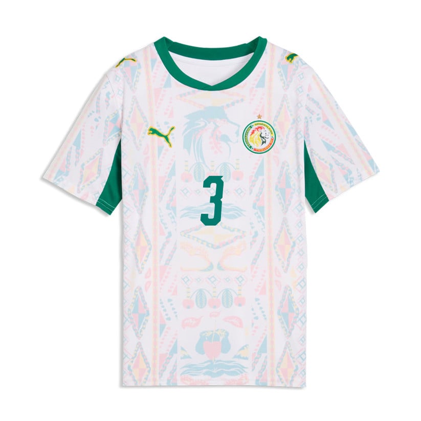 Kalidou Koulibaly 3 Youth Senegal National Team 2026 Home Jersey - White