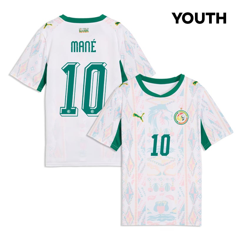 Sadio Mané 10 Youth Senegal National Team 2026 Home Jersey - White