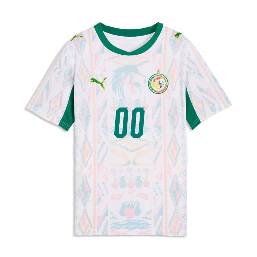 Senegal National Team 2026 Youth Home Jersey - Personalized - White