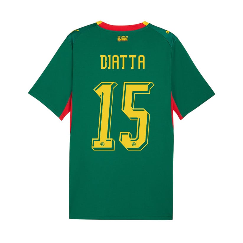 Krépin Diatta 15 Youth Senegal National Team 2026 Away Jersey - Green