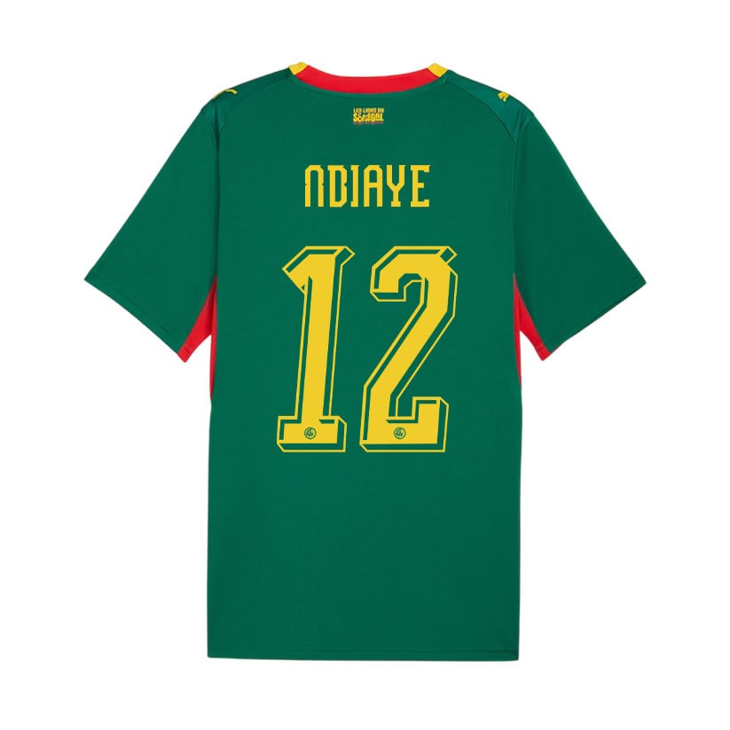 Cherif Ndiaye 12 Youth Senegal National Team 2026 Away Jersey - Green