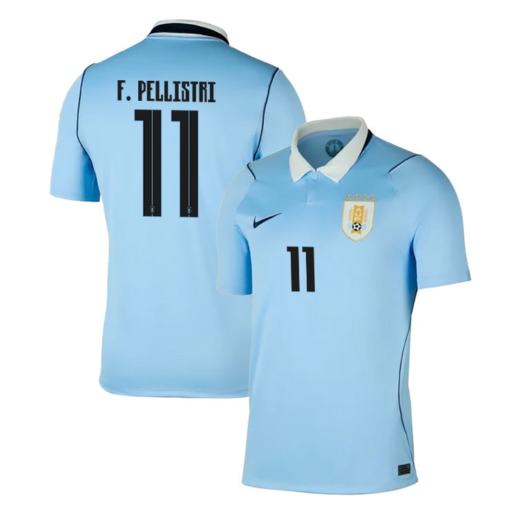 Facundo Pellistri 11 Uruguay National Team 2026 Home Jersey - Blue, Men