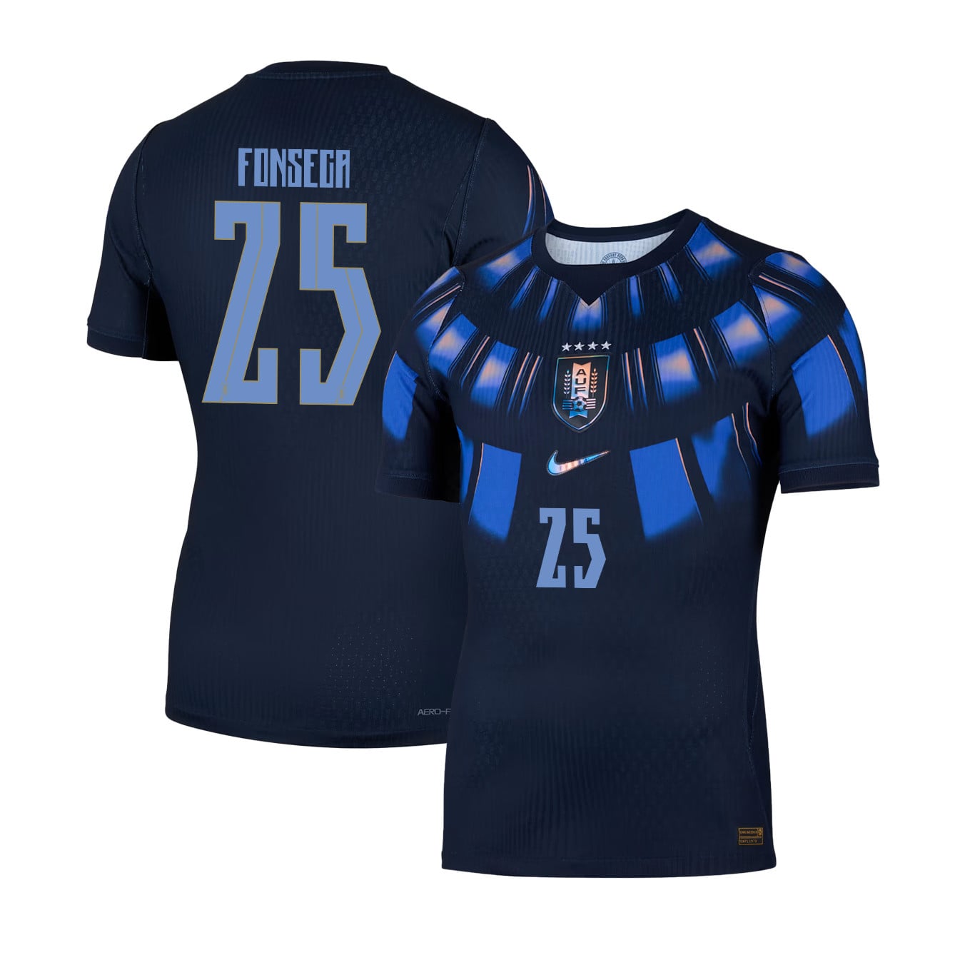Nicolás Fonseca 25 Uruguay National Team 2026 Away Jersey - Navy, Men