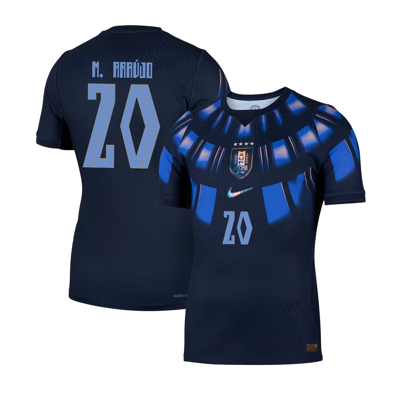 Maximiliano Araújo 20 Uruguay National Team 2026 Away Jersey - Navy, Men
