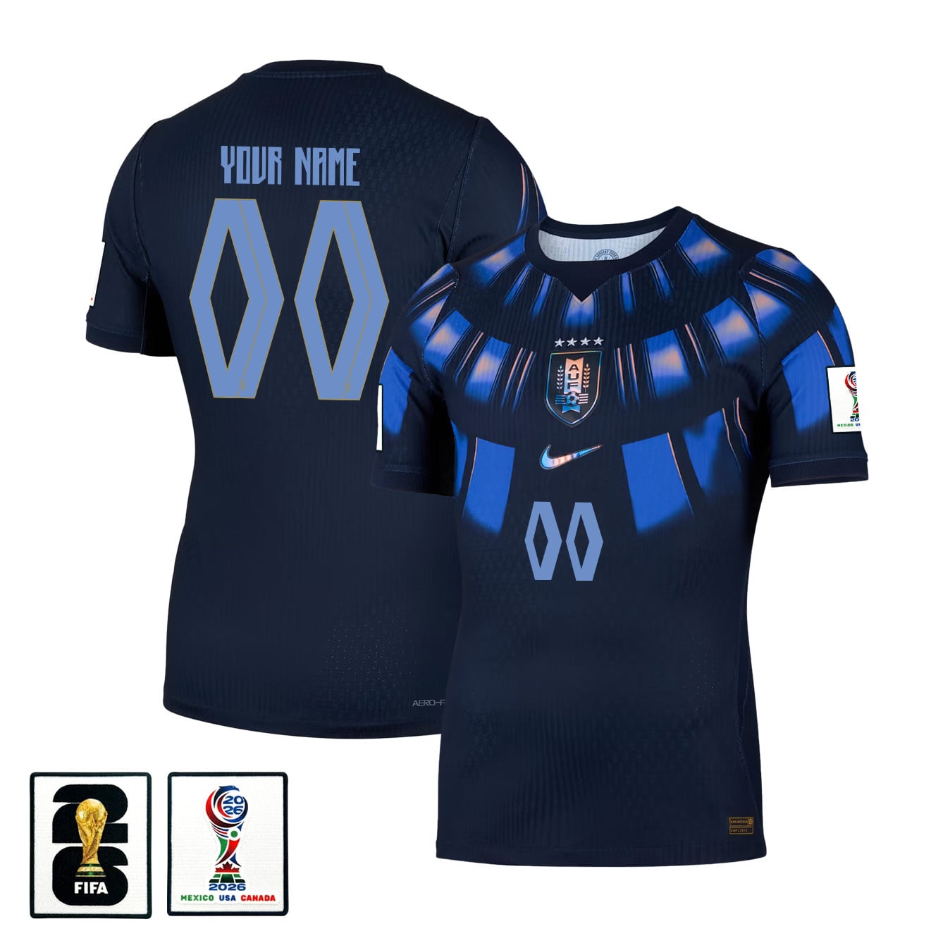 Uruguay National Team 2026 Away Jersey - Personalized - Navy, Men