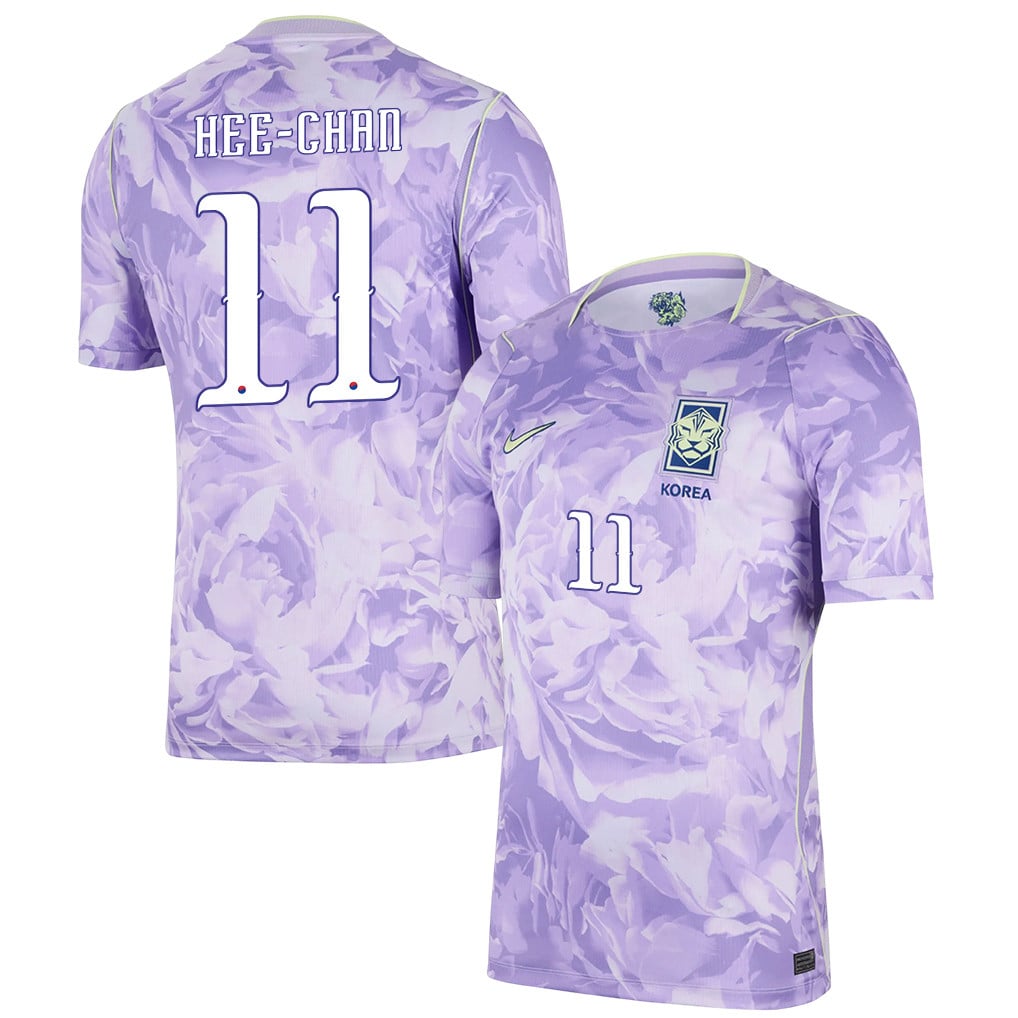 Hwang Hee-chan 11 South Korea National Team 2026 Away Jersey - Men, Purple