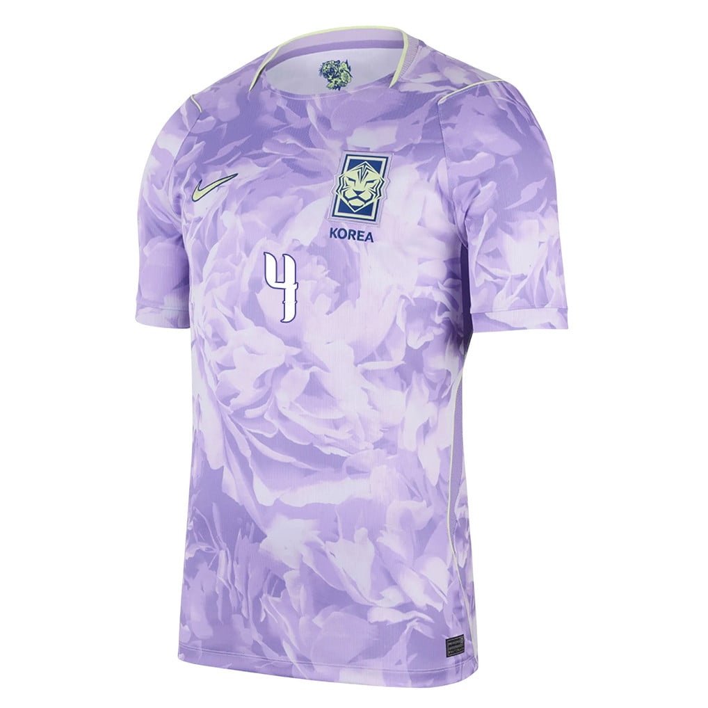 Kim Min-jae 4 South Korea National Team 2026 Away Jersey - Men, Purple