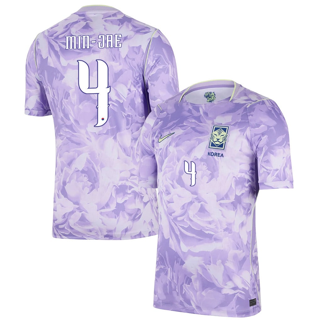 Min-Jae Kim 4 South Korea National Team 2026 Away Jersey - Men, Purple