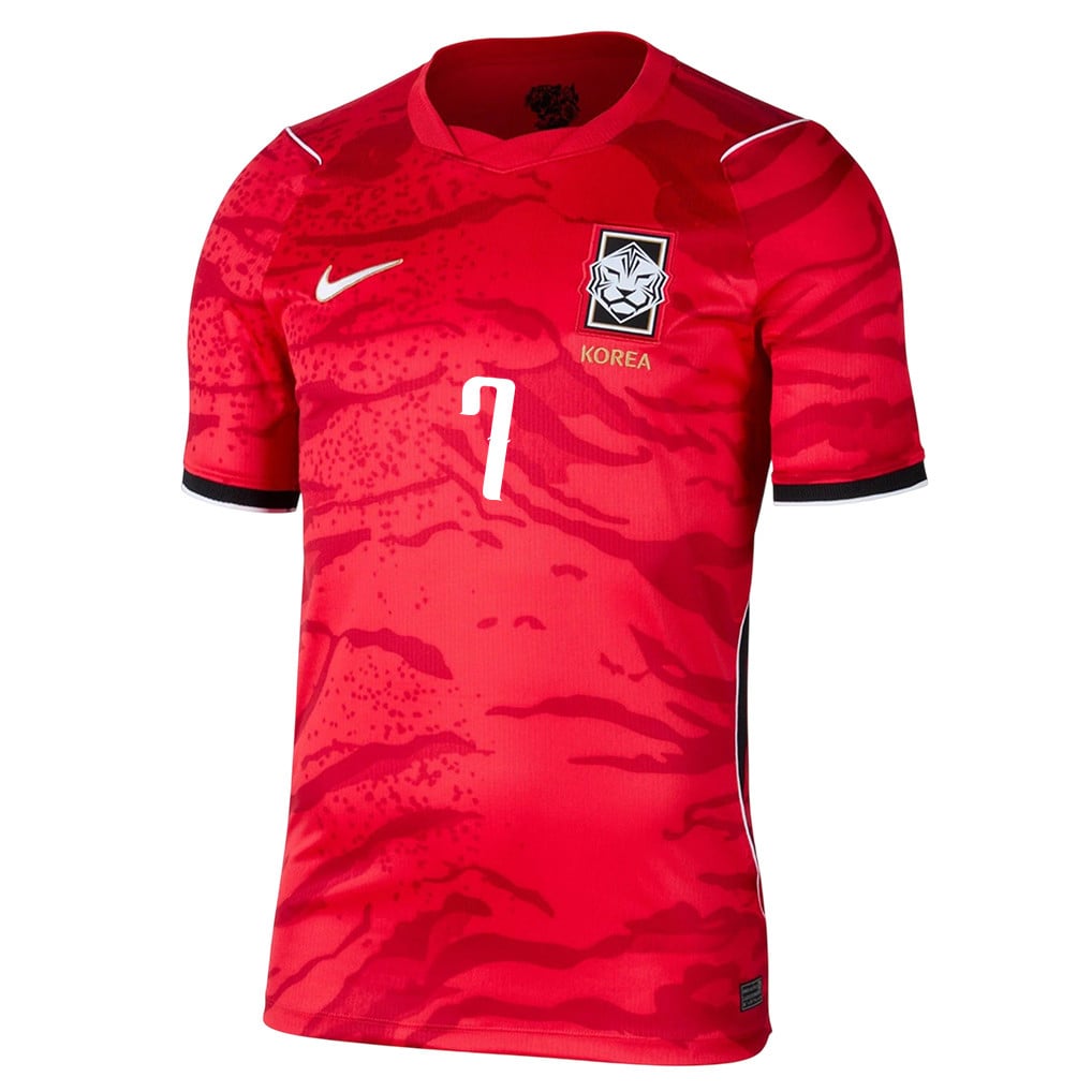 Son Heung-min 7 South Korea National Team 2026 Home Jersey - Red, Men