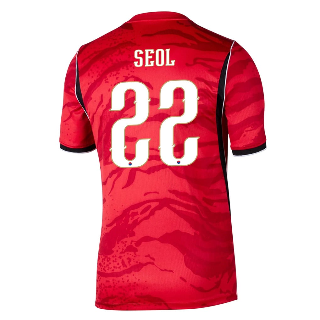 Young-Woo Seol 22 South Korea National Team 2026 Home Jersey - Red, Men