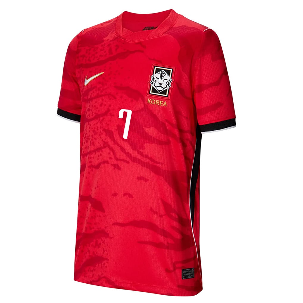 Son Heung-min 7 Youth South Korea National Team 2026 Home Jersey - Red
