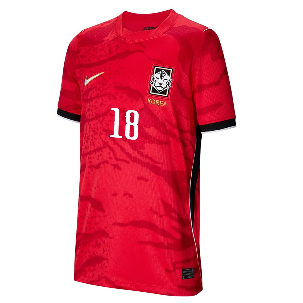Lee Kang-in 18 Youth South Korea National Team 2026 Home Jersey - Red