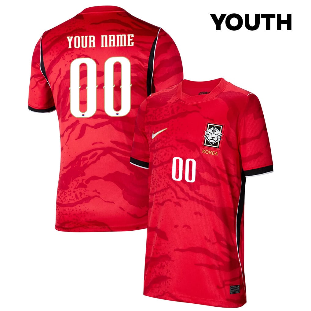 South Korea National Team 2026 Youth Home Jersey - Personalized - Red