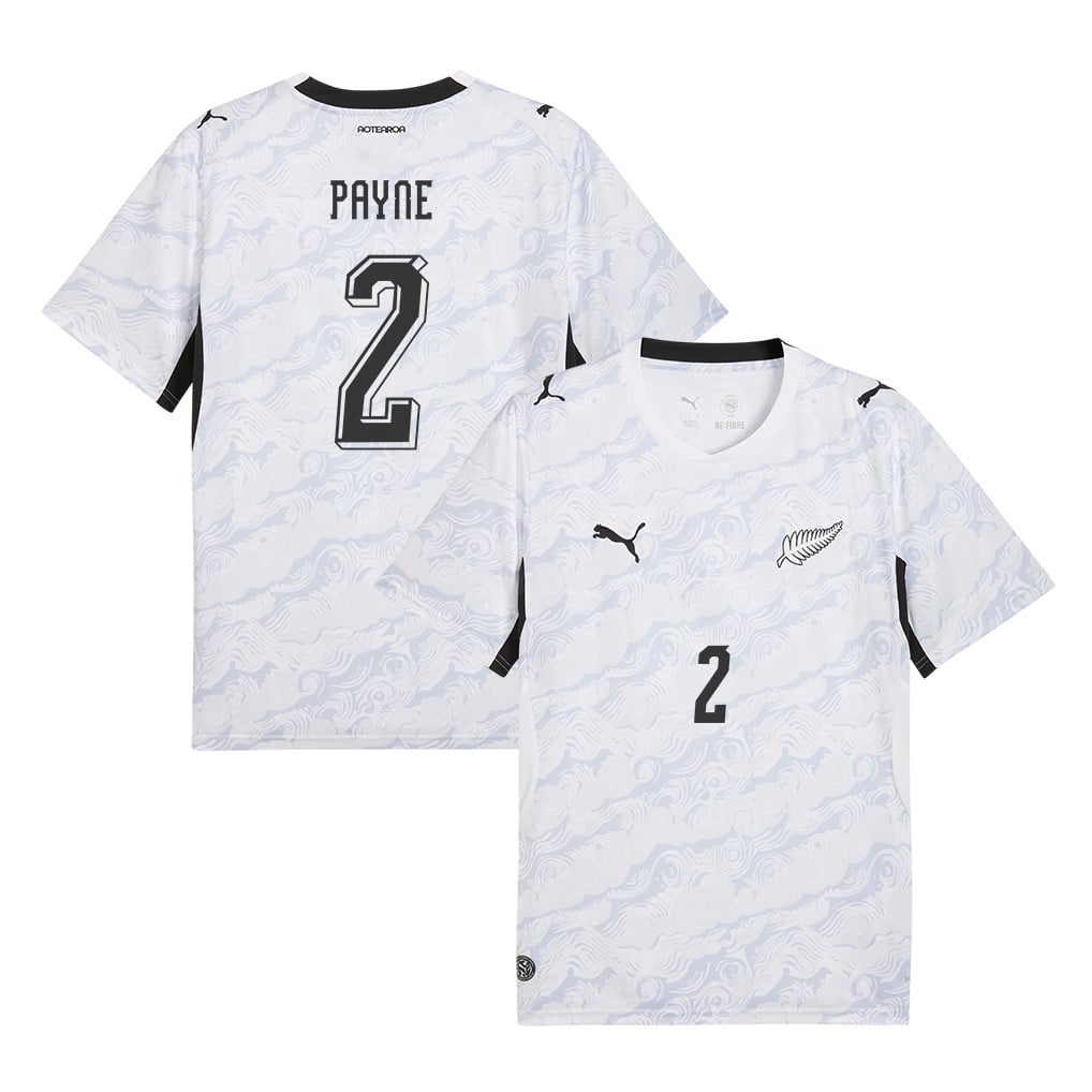 Tim Payne 2 New Zealand National Team 2026 Away Jersey - White, Men