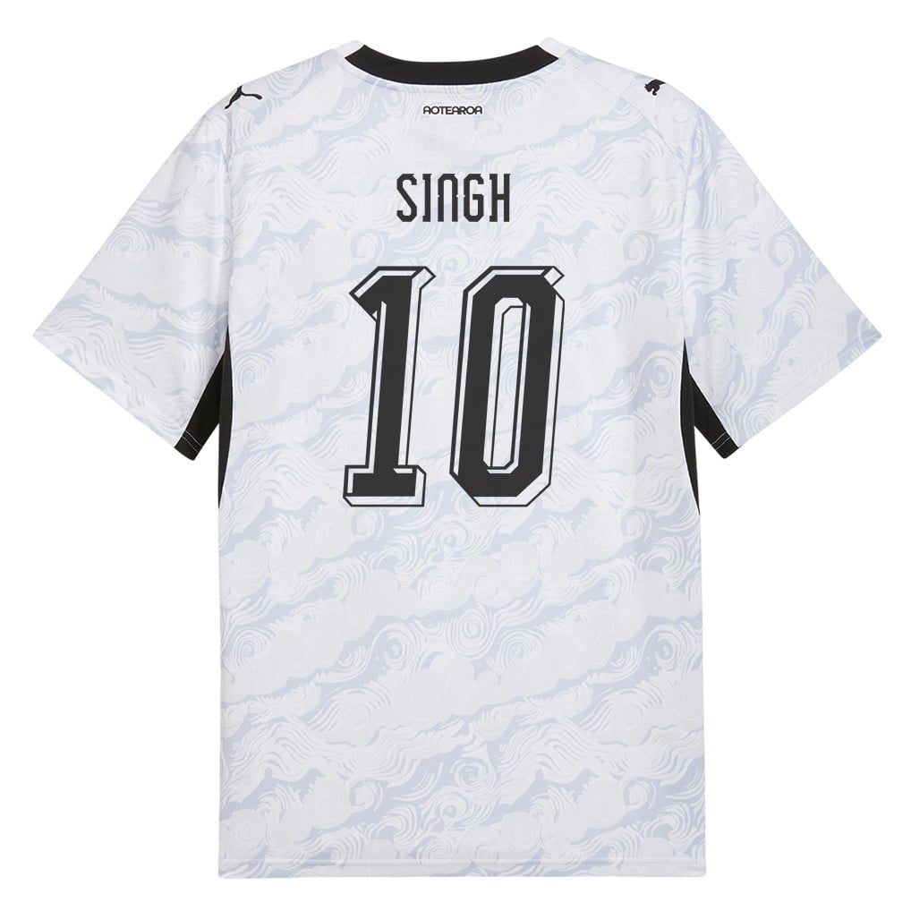 Sarpreet Singh 10 New Zealand National Team 2026 Away Jersey - White, Men