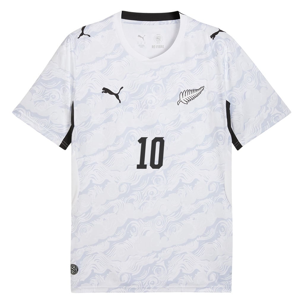 Sarpreet Singh 10 New Zealand National Team 2026 Away Jersey - White, Men