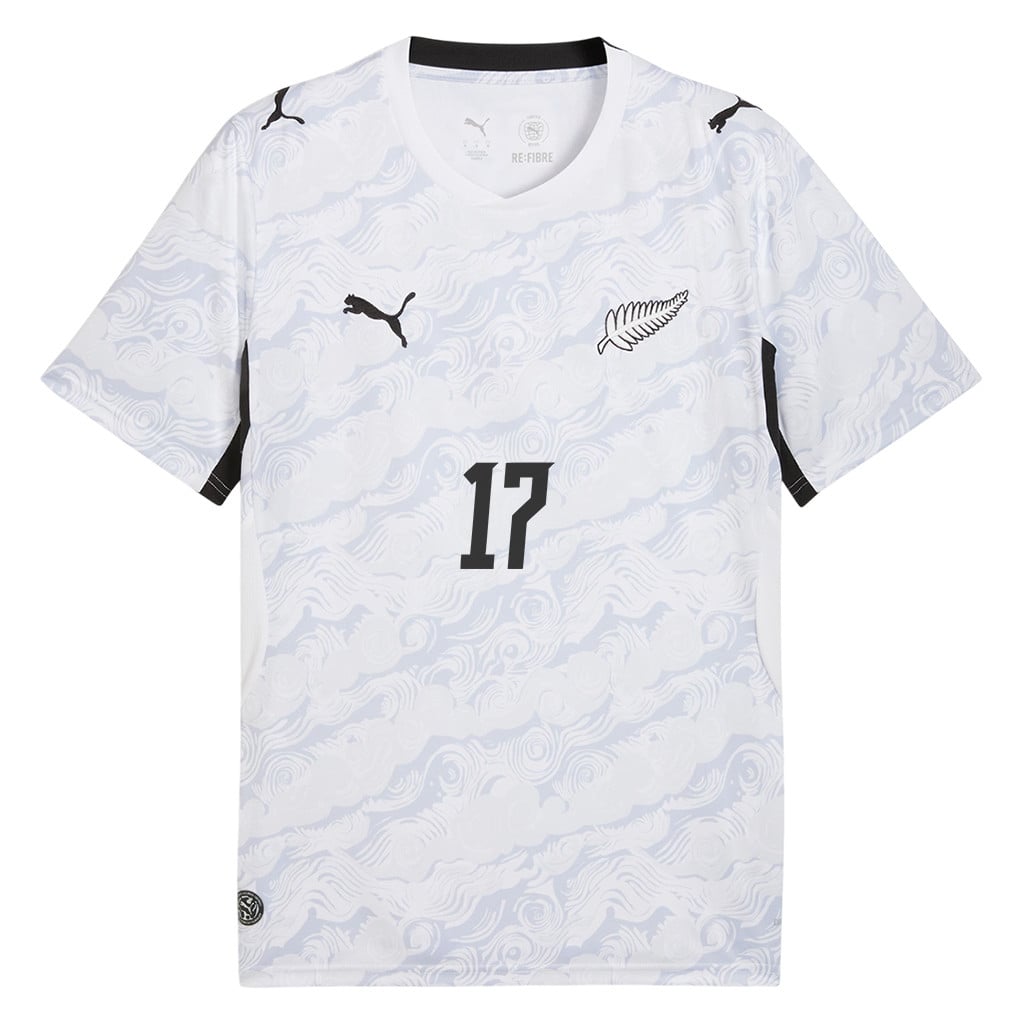 Kosta Barbarouses 17 New Zealand National Team 2026 Away Jersey - White, Men