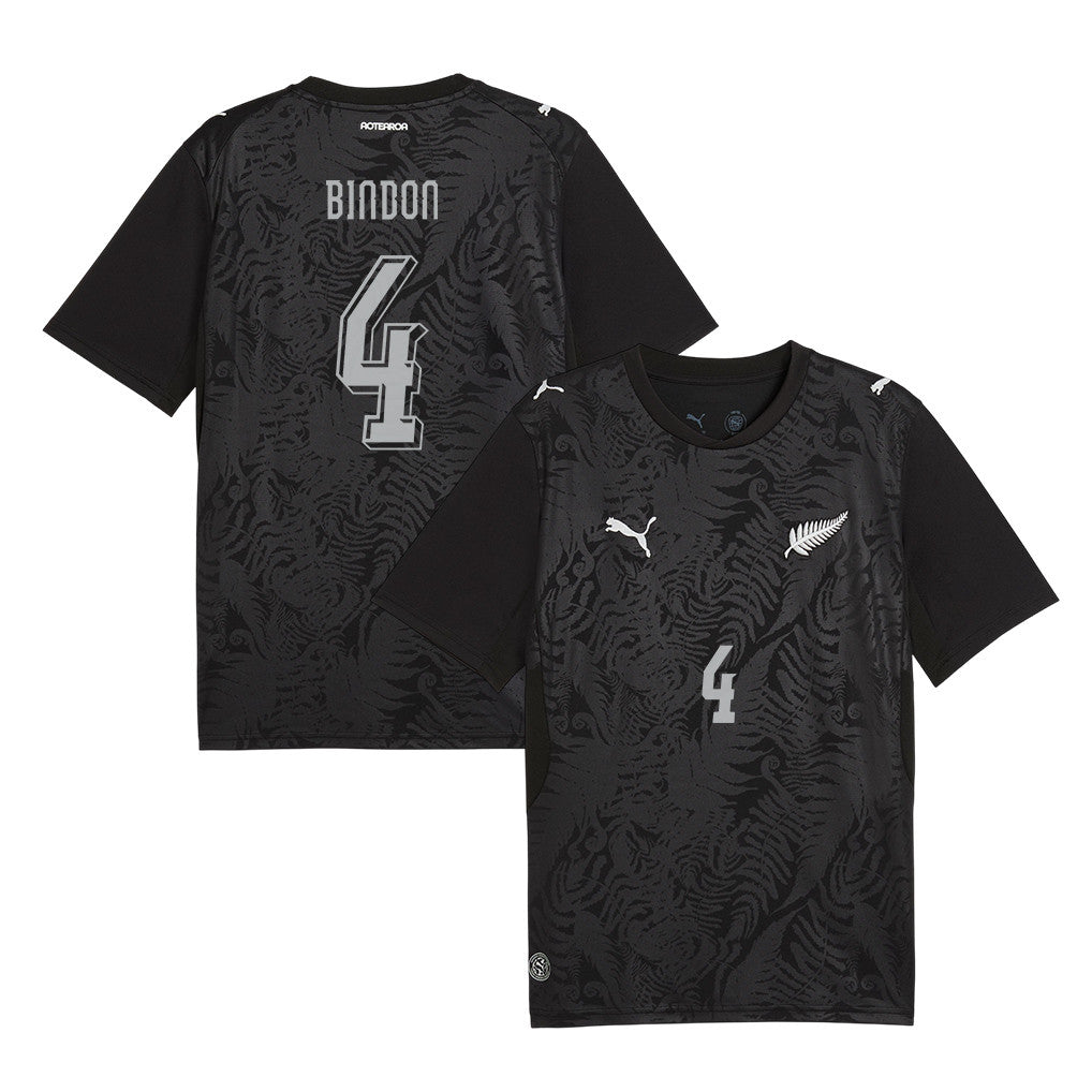 Tyler Bindon 4 New Zealand National Team 2026 Home Jersey - Black, Men