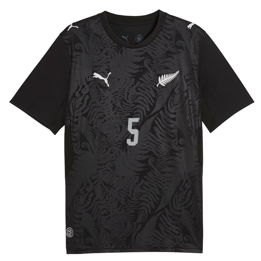 Michael Boxall 5 New Zealand National Team 2026 Home Jersey - Black, Men