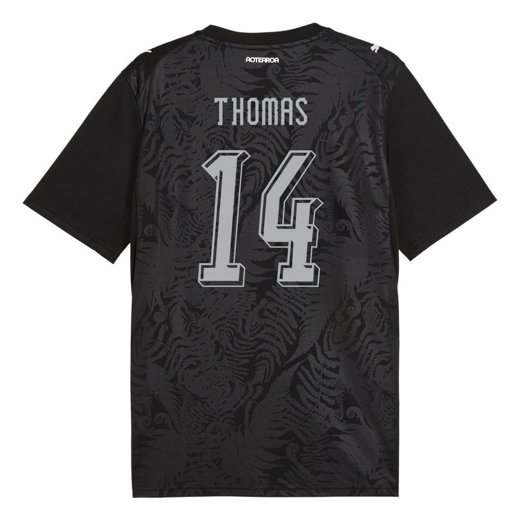 Ryan Thomas 14 New Zealand National Team 2026 Home Jersey - Black, Men