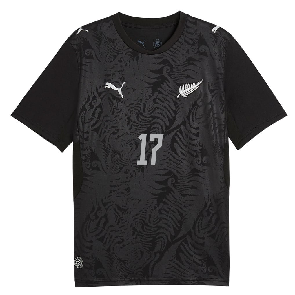 Kosta Barbarouses 17 New Zealand National Team 2026 Home Jersey - Black, Men