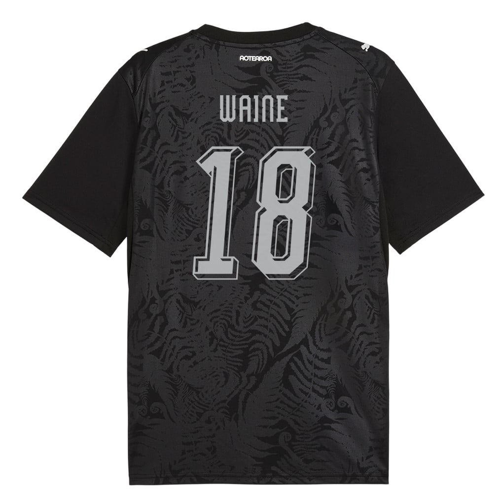 Ben Waine 18 New Zealand National Team 2026 Home Jersey - Black, Men