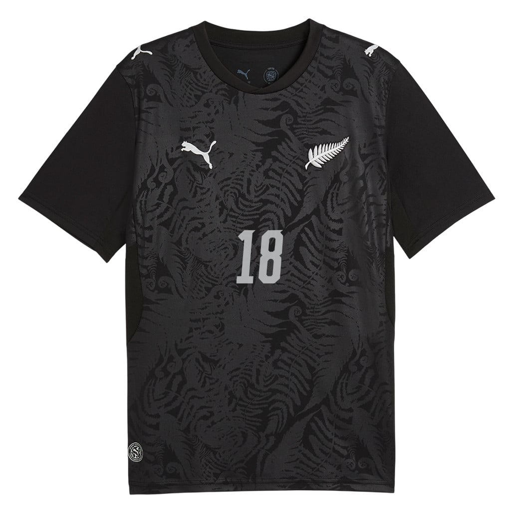 Ben Waine 18 New Zealand National Team 2026 Home Jersey - Black, Men