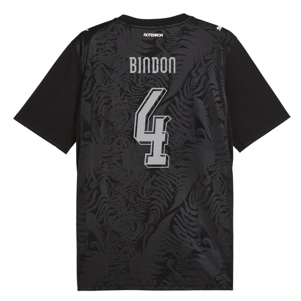 Tyler Bindon 4 Youth New Zealand National Team 2026 Home Jersey -Black