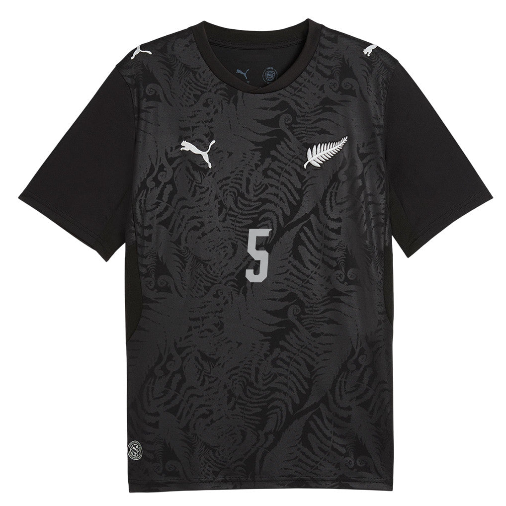 Tommy Smith 5 Youth New Zealand National Team 2026 Home Jersey -Black