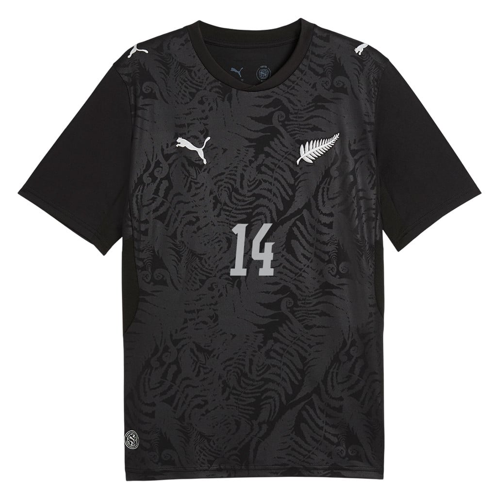 Ryan Thomas 14 Youth New Zealand National Team 2026 Home Jersey - Black