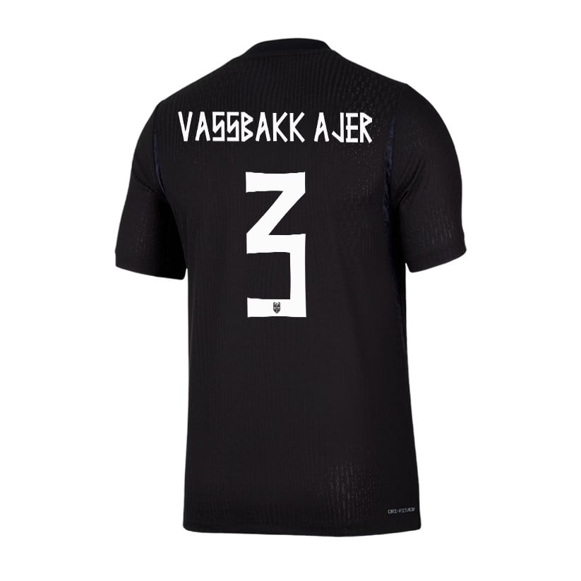 Kristoffer Vassbakk Ajer 3 Norway National Team 2026 Away Jersey - Black, Men