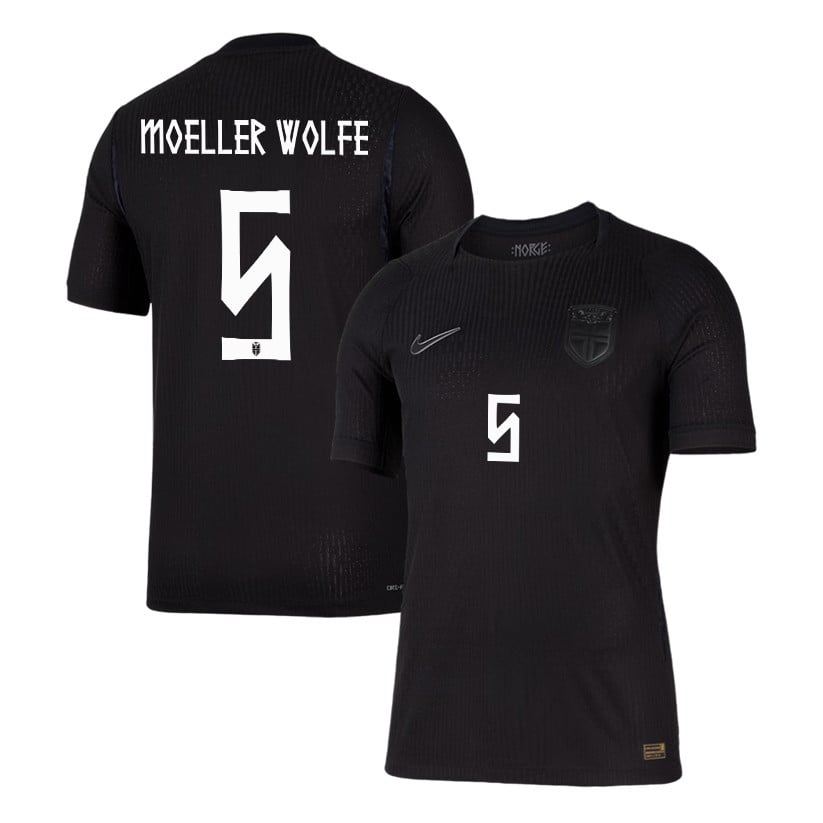 David Moeller Wolfe 5 Norway National Team 2026 Away Jersey - Black, Men