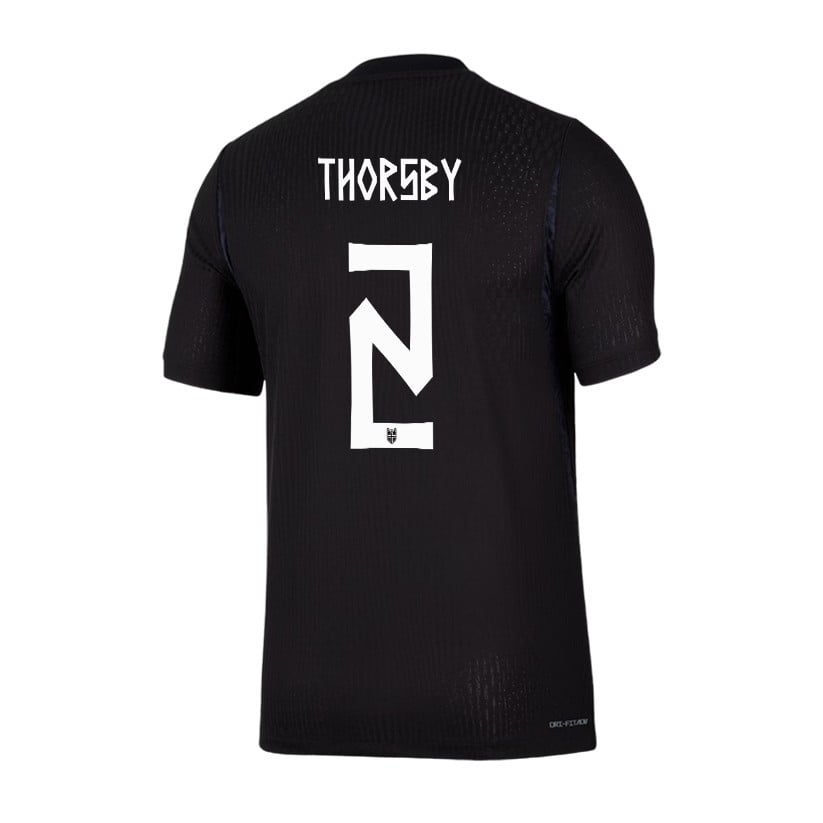 Morten Thorsby 2 Norway National Team 2026 Away Jersey - Black, Men