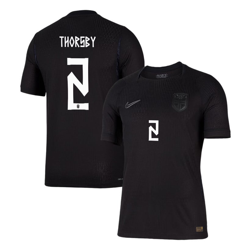 Morten Thorsby 2 Norway National Team 2026 Away Jersey - Black, Men