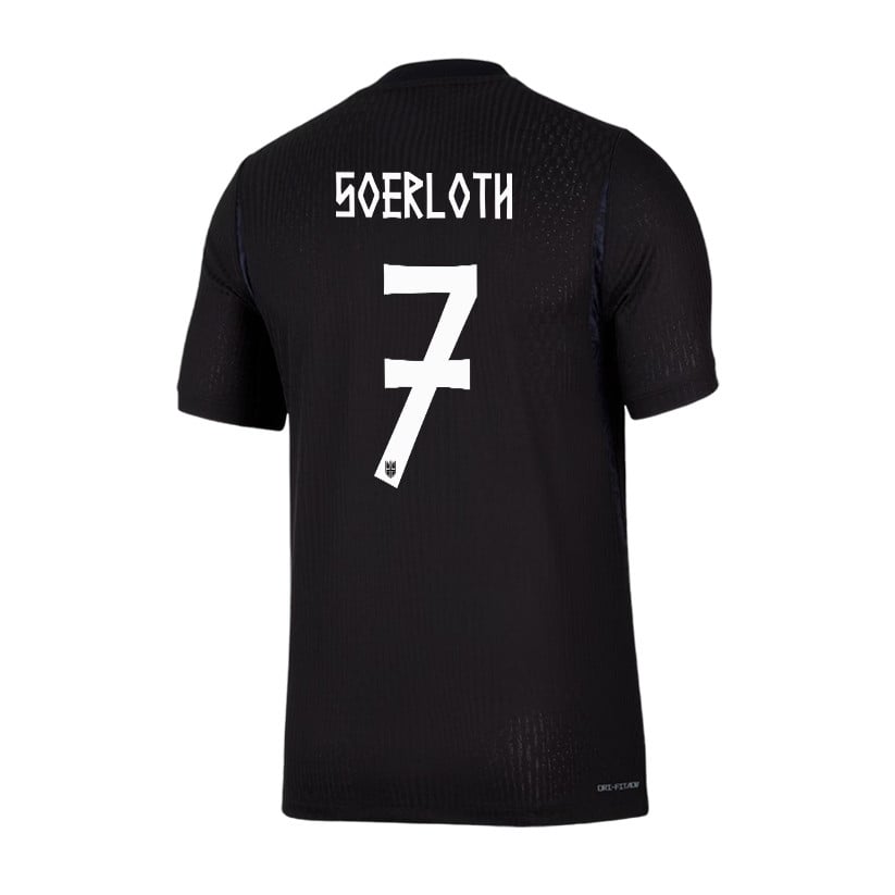 Alexander Soerloth 7 Norway National Team 2026 Away Jersey - Black, Men