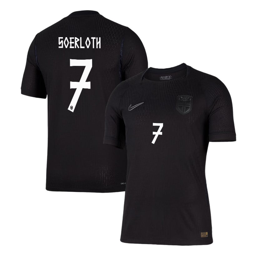 Alexander Soerloth 7 Norway National Team 2026 Away Jersey - Black, Men