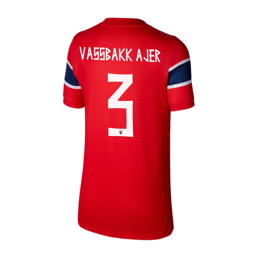 Kristoffer Vassbakk Ajer 3 Youth Norway National Team 2026 Home Jersey - Red