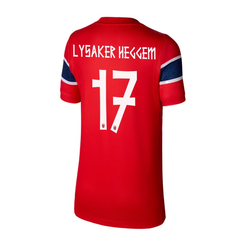 Torbjoern Lysaker Heggem 17 Youth Norway National Team 2026 Home Jersey - Red