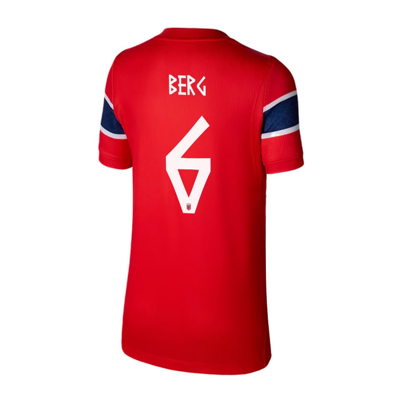 Patrick Berg 6 Youth Norway National Team 2026 Home Jersey - Red